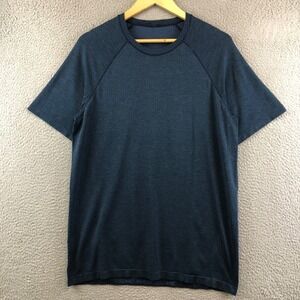 Lululemon Men's Blue Metal Vent Tech Short Sleeve T-Shirt Size L